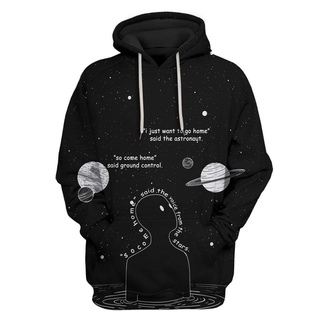 Planets in space Custom T-shirt - Hoodies Apparel HD-GH20043 3D Custom Fleece Hoodies Hoodie S 