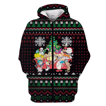 Gearhumans Rugrats Merry Christmas Custom T-shirt - Hoodies Apparel