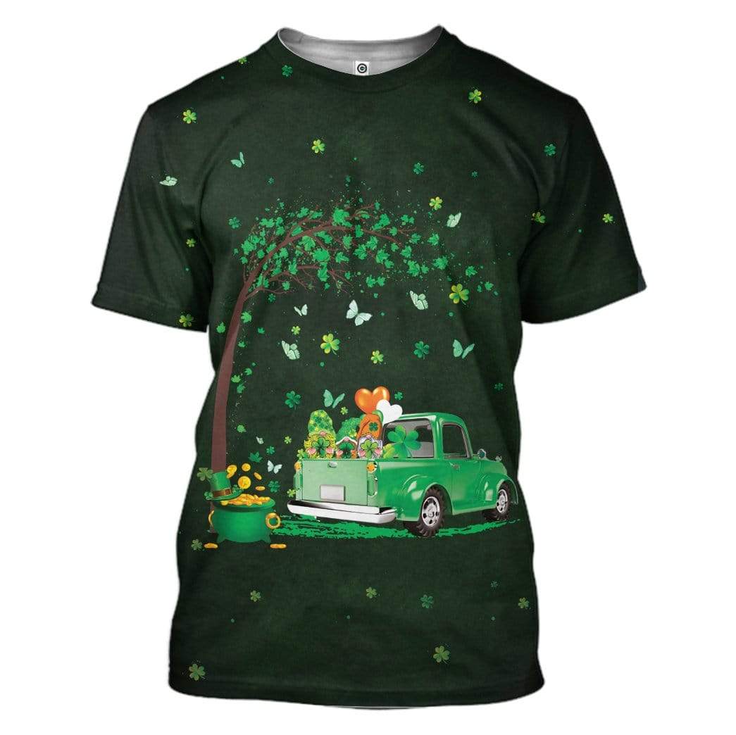Saint Patrick Day Gnomes Custom T-Shirts Hoodies Apparel HD-DT1601202 3D Custom Fleece Hoodies T-Shirt S 