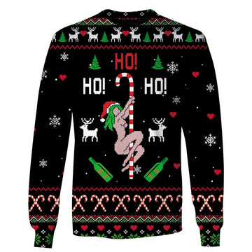 Sexy Dancer On Christmas Custom T-shirt - Hoodies Apparel HD-UGL110204 3D Custom Fleece Hoodies Long Sleeve S 