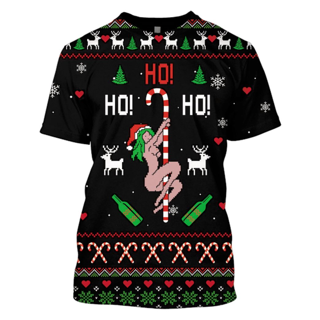 Sexy Dancer On Christmas Custom T-shirt - Hoodies Apparel HD-UGL110204 3D Custom Fleece Hoodies T-Shirt S 