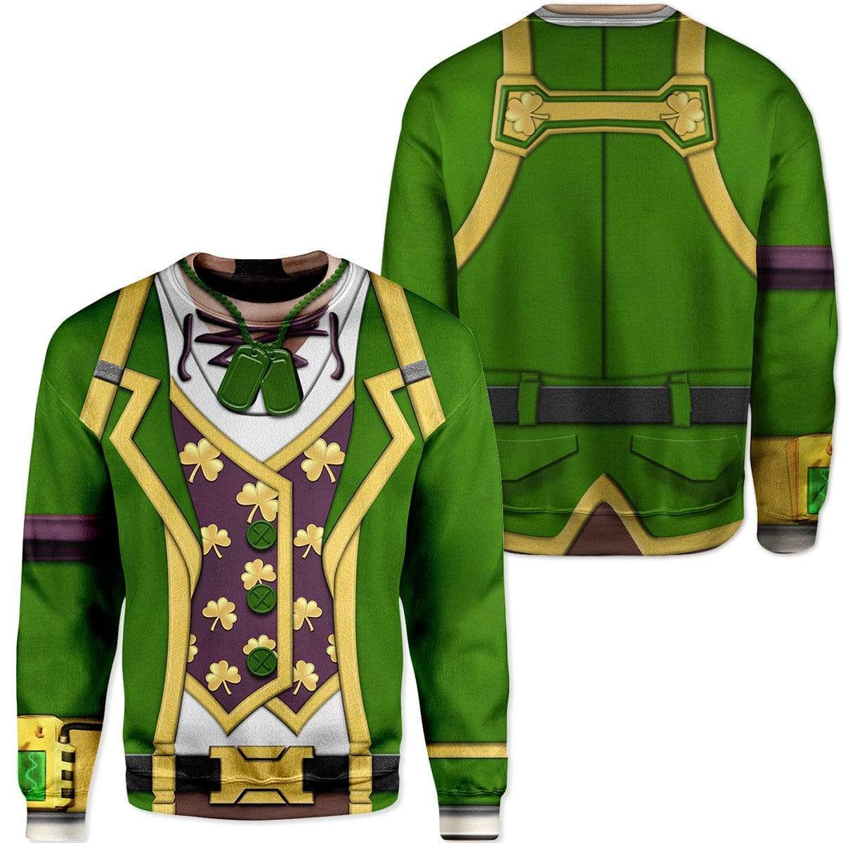 Sgt. Green Clover In Fortnite Custom T-shirt - Hoodies Apparel HD-GH20026 3D Custom Fleece Hoodies 
