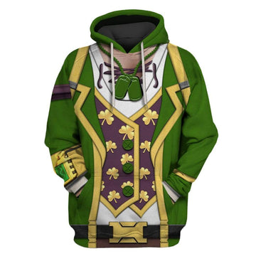 Sgt. Green Clover In Fortnite Custom T-shirt - Hoodies Apparel HD-GH20026 3D Custom Fleece Hoodies Hoodie S 