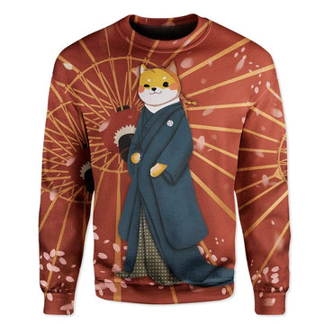 Gearhumans Shiba Inu In Kimono Custom T-Shirts Hoodies Apparel