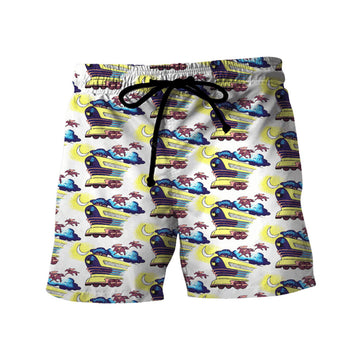 Gearhumans 3D Doc Brown Hawaii Shorts