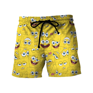 Gearhumans 3D Spongebob Squarepants Hawaii Shorts