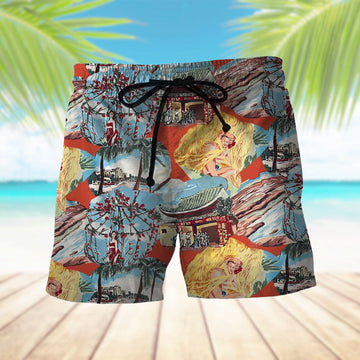 Gearhumans 3D Jim Carrey In Ace Ventura Pet Detective Hawaii Shorts