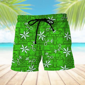 Gearhumans 3D ELV PRL Green Hawaii Shorts