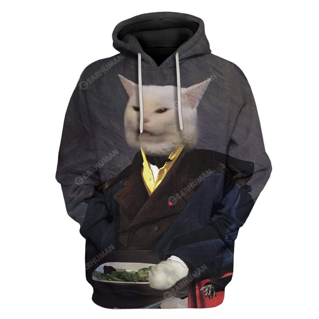 Sir Yelling Cat Custom T-Shirts Hoodies Apparel HD-TA2611193 3D Custom Fleece Hoodies Hoodie S 