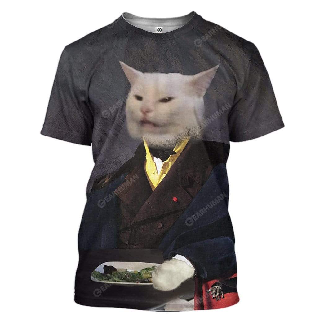 Sir Yelling Cat Custom T-Shirts Hoodies Apparel HD-TA2611193 3D Custom Fleece Hoodies T-Shirt S 