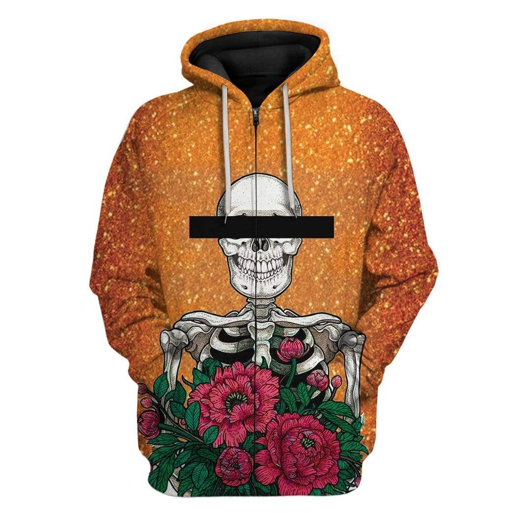 Skull Parasite Custom T-Shirts Hoodies Apparel SK-TA1501203 3D Custom Fleece Hoodies Zip Hoodie S 