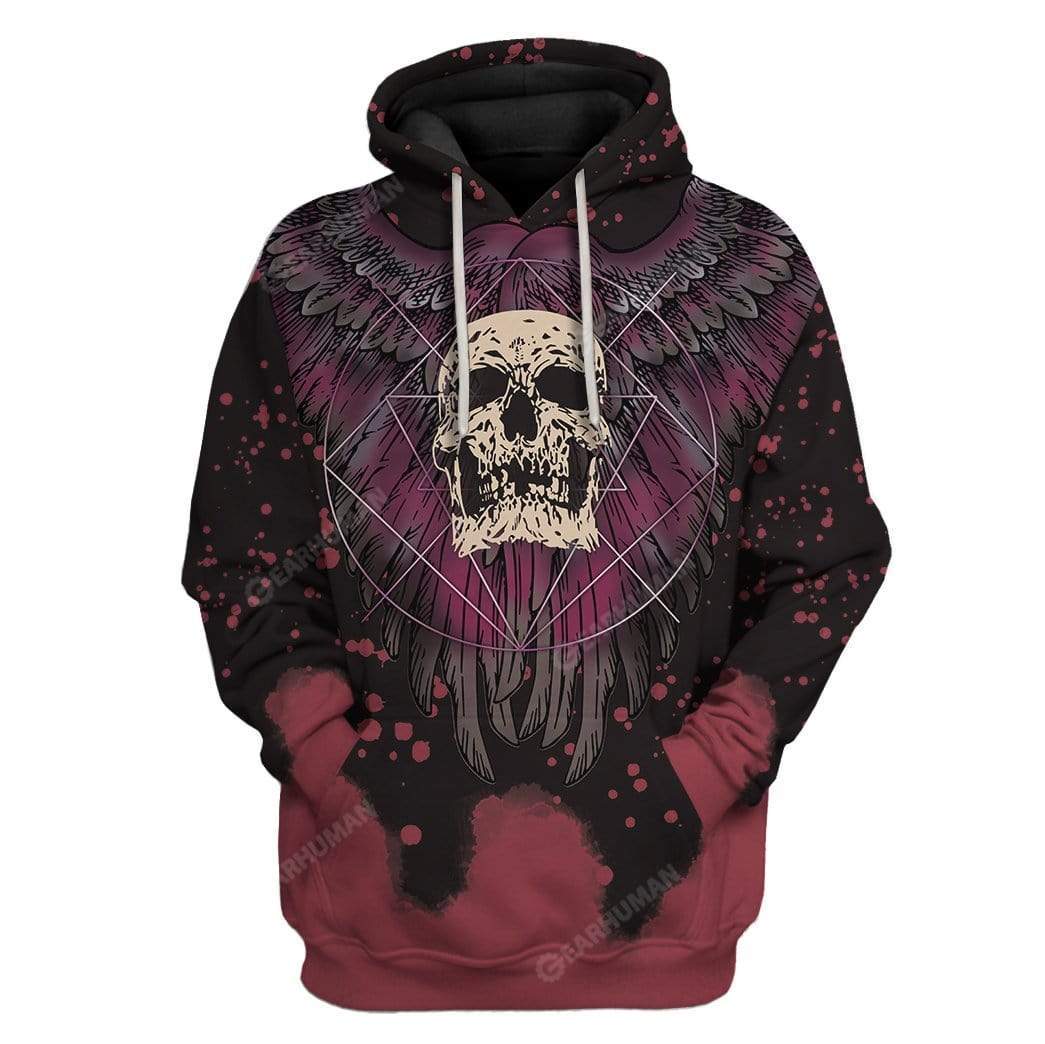 Skull Tattoo T-Shirts Hoodies Apparel BI-QM0412191 3D Custom Fleece Hoodies Hoodie S 