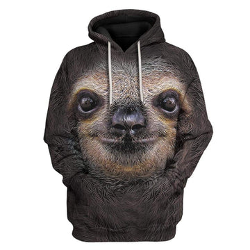 Sloth Custom T-Shirts Hoodies Apparel HD-QM1401202 3D Custom Fleece Hoodies Hoodie S 