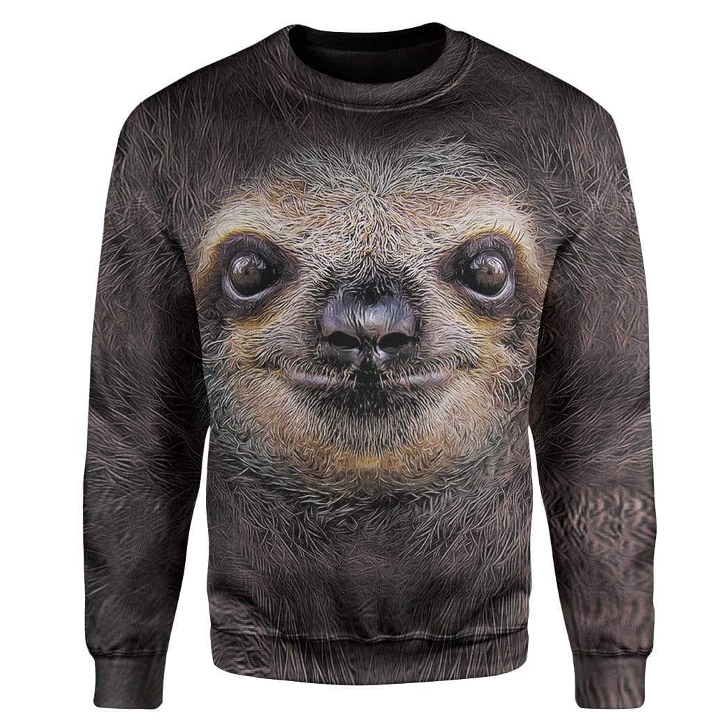 Sloth Custom T-Shirts Hoodies Apparel HD-QM1401202 3D Custom Fleece Hoodies Long Sleeve S 