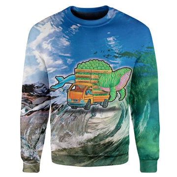 Gearhumans Spirit Whale And Watermelon Truck Hoodie T-Shirts Apparel