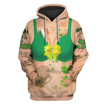 St. Patrick's Day Women Funny Ugly Custom T-Shirts Hoodies Apparel HD-AT3101204 3D Custom Fleece Hoodies Hoodie S 