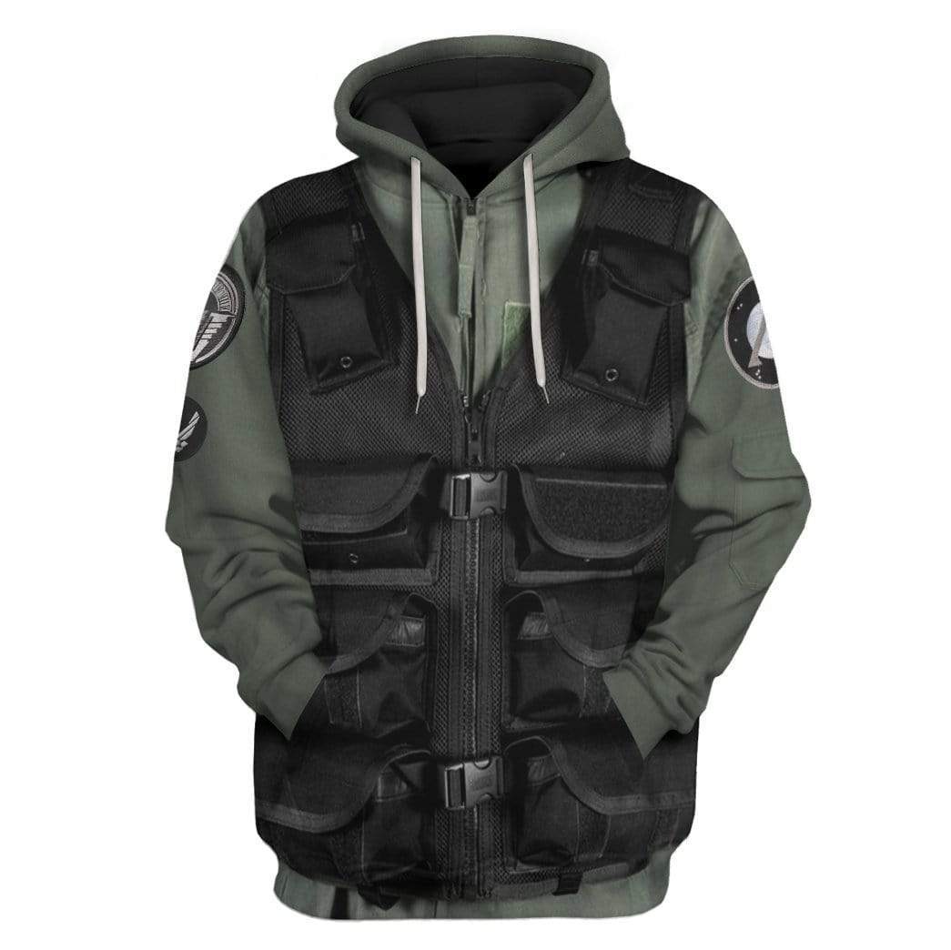 Stargate SG-1 Custom T-shirt - Hoodies Apparel HD-GH20302 3D Custom Fleece Hoodies Hoodie S 