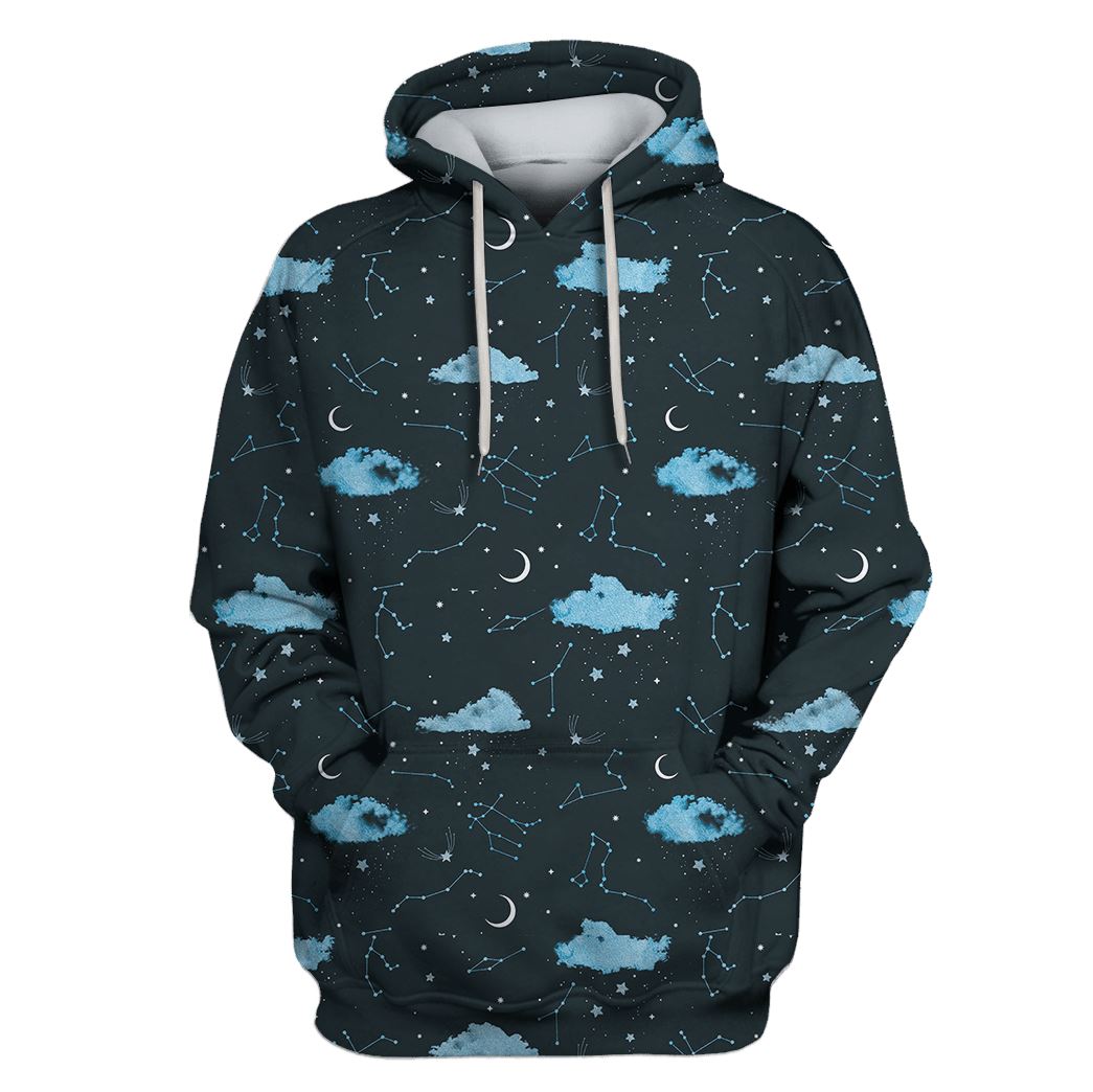 Stars In The Sky Custom T-shirt - Hoodies Apparel HD-GH110557 3D Custom Fleece Hoodies Hoodie S 