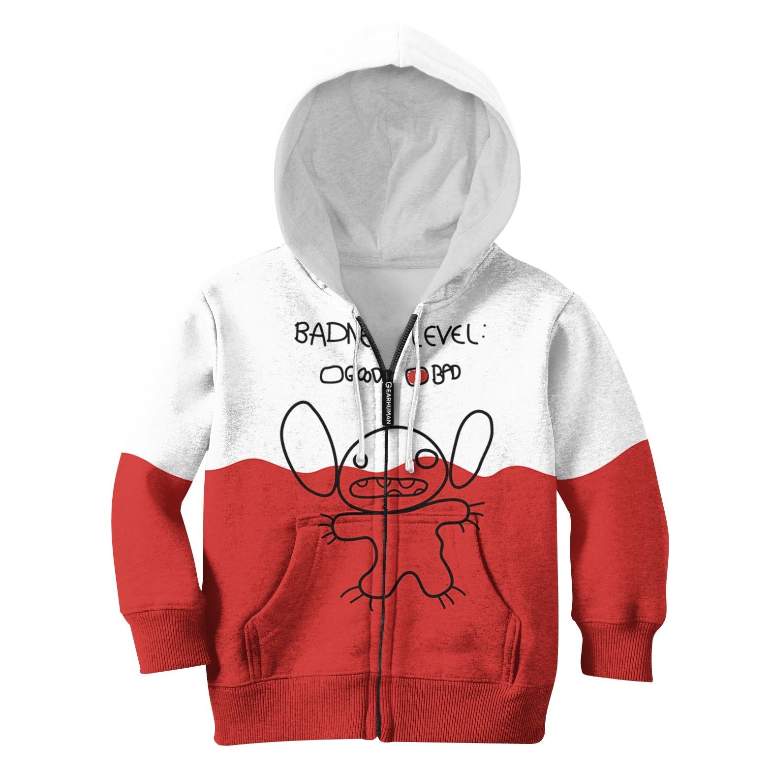 Stitch Kid Custom Hoodies T-shirt Apparel HD-MV111123K kid 3D apparel Kid Zip Hoodie S/6-8 