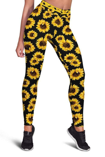 Gearhumans Sunflower Full-print Leggings