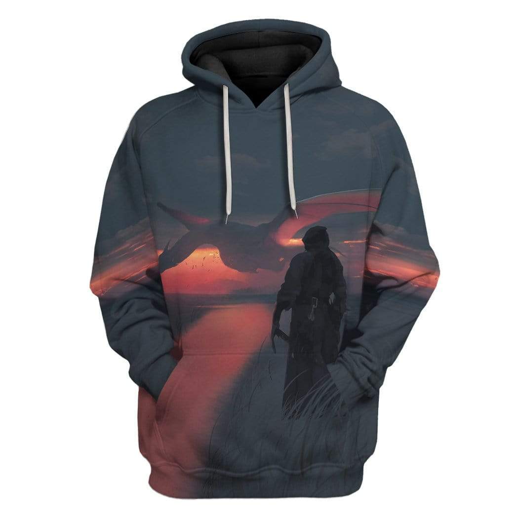 Sunset Flight Custom T-Shirts Hoodies Apparel HD-AT0802201 3D Custom Fleece Hoodies Hoodie S 