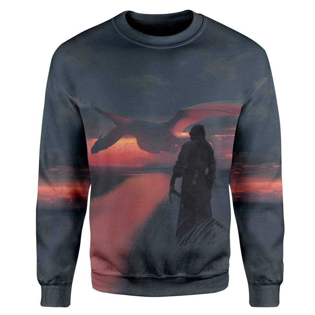 Sunset Flight Custom T-Shirts Hoodies Apparel HD-AT0802201 3D Custom Fleece Hoodies Long Sleeve S 