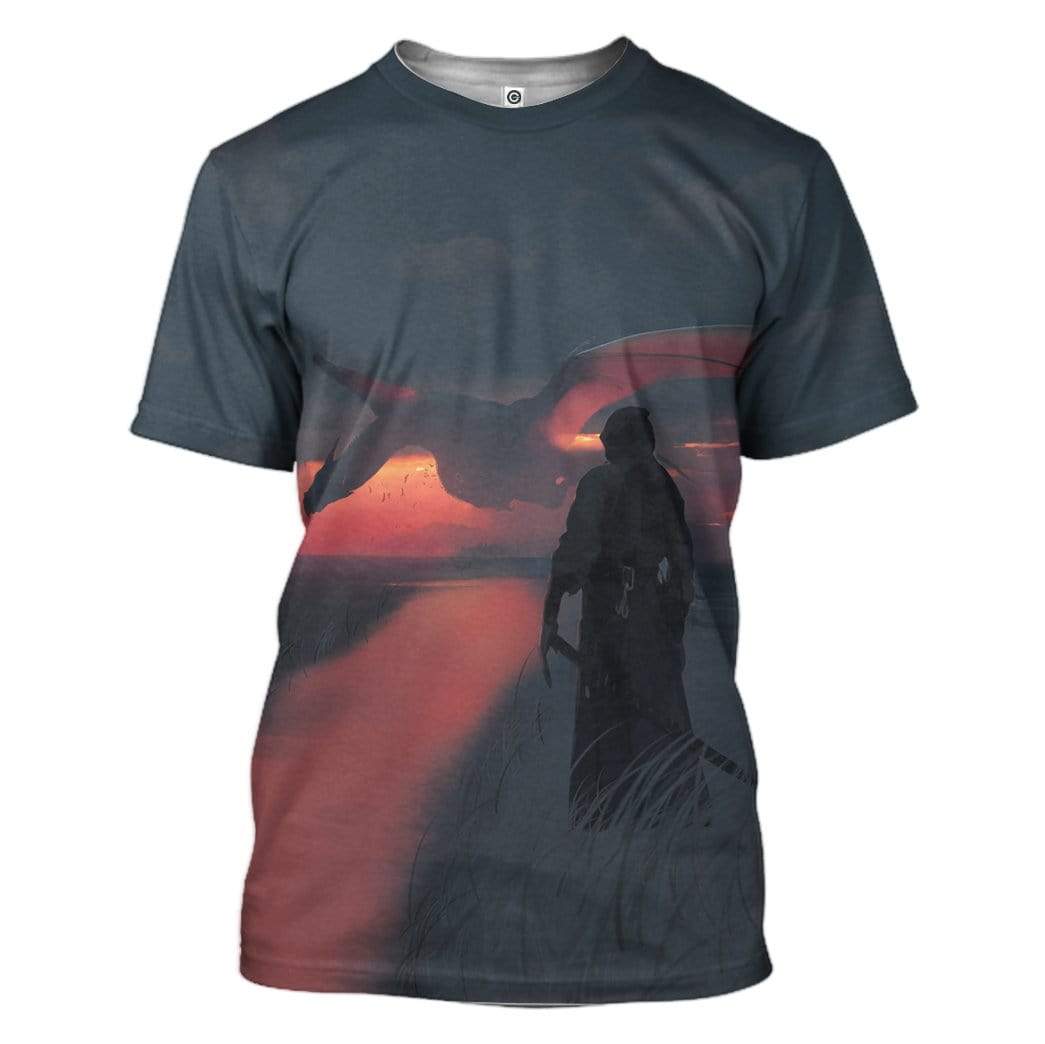 Sunset Flight Custom T-Shirts Hoodies Apparel HD-AT0802201 3D Custom Fleece Hoodies T-Shirt S 