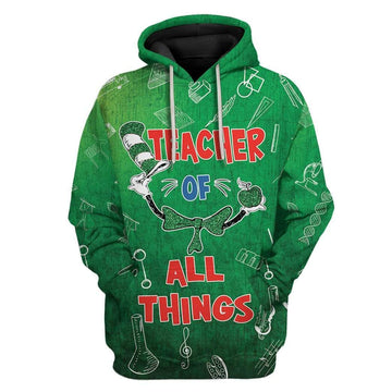 Teacher Of All Things St Patrick's Day Custom T-Shirts Hoodies Apparel MV-DT0102204 3D Custom Fleece Hoodies Hoodie S 