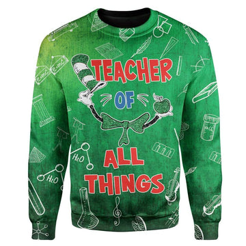 Teacher Of All Things St Patrick's Day Custom T-Shirts Hoodies Apparel MV-DT0102204 3D Custom Fleece Hoodies Long Sleeve S 