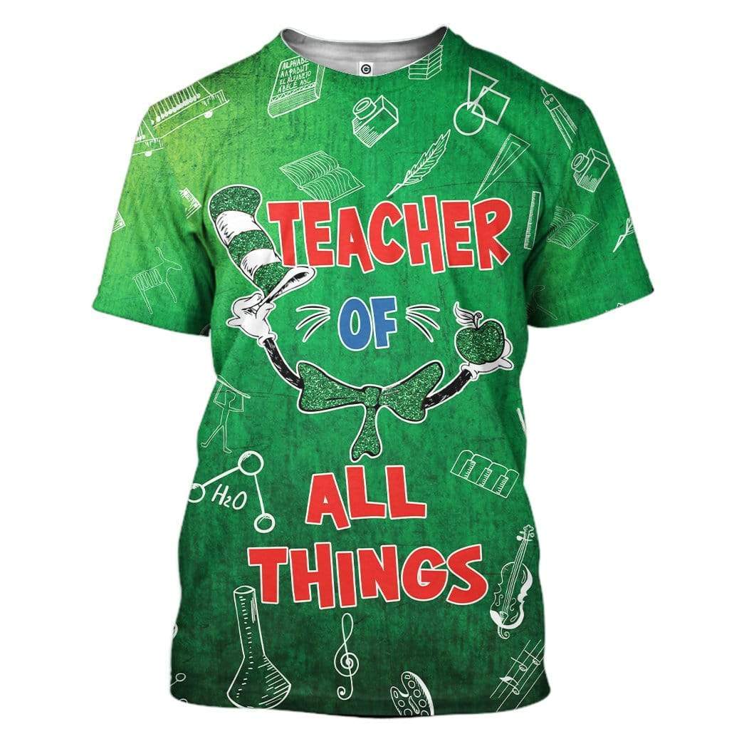 Teacher Of All Things St Patrick's Day Custom T-Shirts Hoodies Apparel MV-DT0102204 3D Custom Fleece Hoodies T-Shirt S 