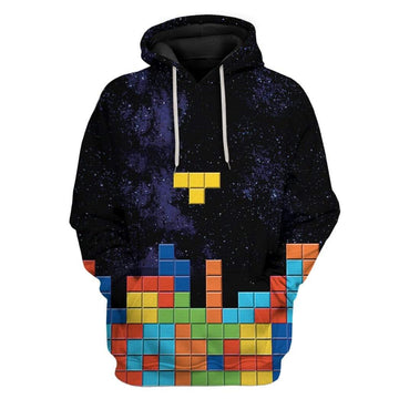 Tetris Custom T-Shirts Hoodies Apparel HD-QM1601203 3D Custom Fleece Hoodies Hoodie S 