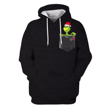 The Grinch Custom T-shirt - Hoodies Apparel HD-MV110644 3D Custom Fleece Hoodies Hoodie S 