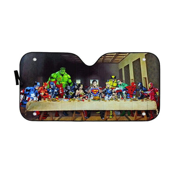 Gearhumans The Last Supper Heroes Custom Auto Car SunShade