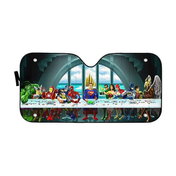 Gearhumans The Last Supper Heroes Custom Auto Car SunShade