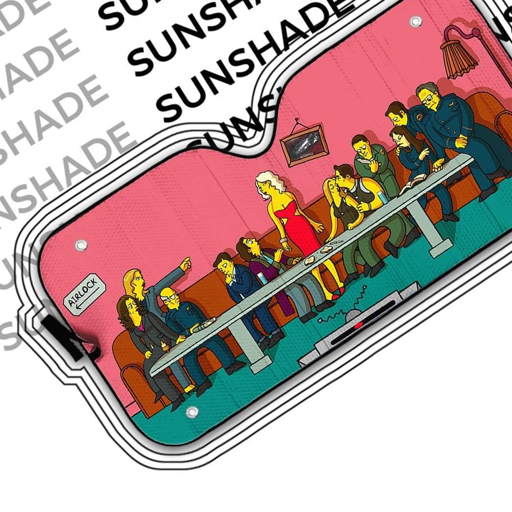 The Last Supper Simpsons Custom Auto Car SunShade GN15079 Auto Sunshade 