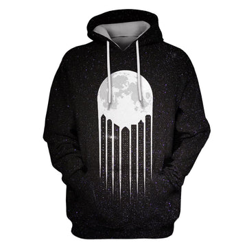 Gearhumans The Moon Shinning Down On The City Custom T-shirt - Hoodies Apparel