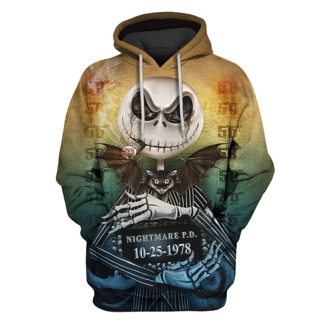 The Nightmare Before Christmas Custom T-shirt - Hoodies Apparel HD-MV111348 3D Custom Fleece Hoodies Hoodie S 