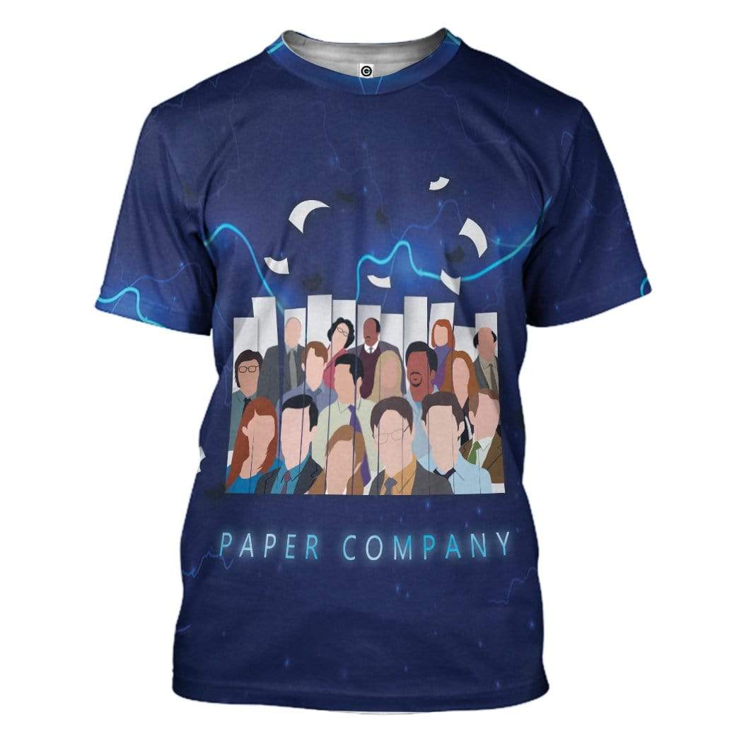 The Office Dunder Mifflin Paper Company Custom T-Shirts Hoodies Apparel MV-DT0201202 3D Custom Fleece Hoodies T-Shirt S 