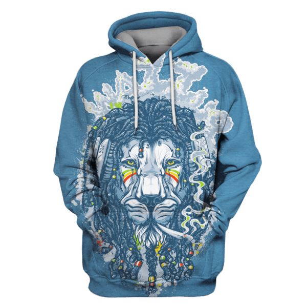 The Rasta Lion Hoodies - T-Shirts Apparel PET110184 3D Custom Fleece Hoodies Hoodie S 