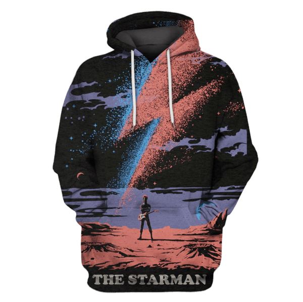 The Starman David Bowie Hoodies - T-Shirts Apparel MV110123 3D Custom Fleece Hoodies Hoodie S 