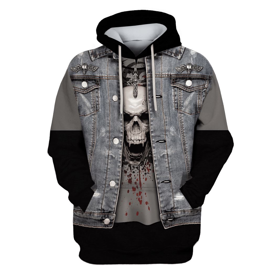 Thrash Metal Rock Man Custom T-shirt - Hoodies Apparel HD-UGL110183 3D Custom Fleece Hoodies Hoodie S 