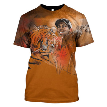 Tiger Woods Hoodies - T-Shirts Apparel GH110107 3D Custom Fleece Hoodies T-Shirt S 