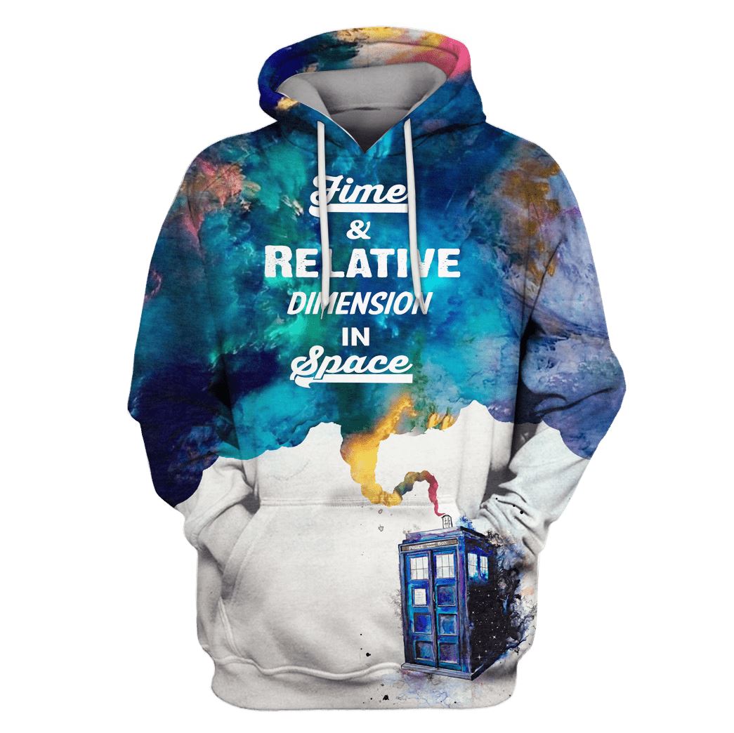 Time And Realtive Dimension In Space Custom T-shirt - Hoodies Apparel GH110424 3D Custom Fleece Hoodies Hoodie S 