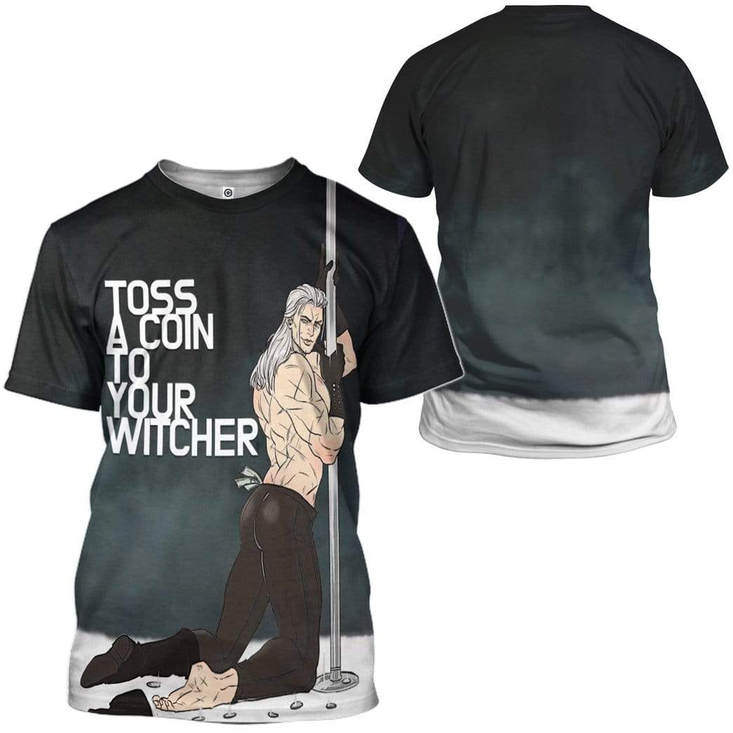 Toss A Coin To Your Witcher T-Shirts Hoodies Apparel MV-QM1001202 3D Custom Fleece Hoodies 