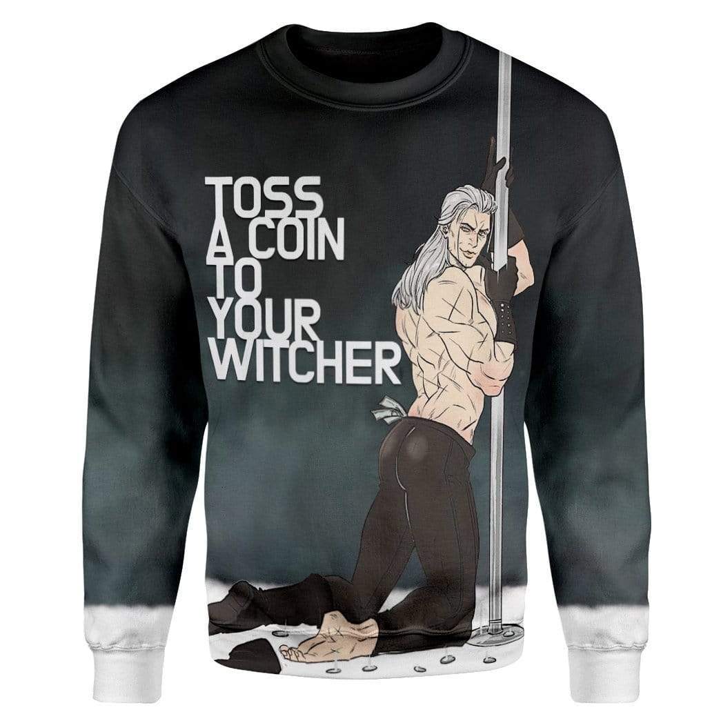 Toss A Coin To Your Witcher T-Shirts Hoodies Apparel MV-QM1001202 3D Custom Fleece Hoodies Long Sleeve S 