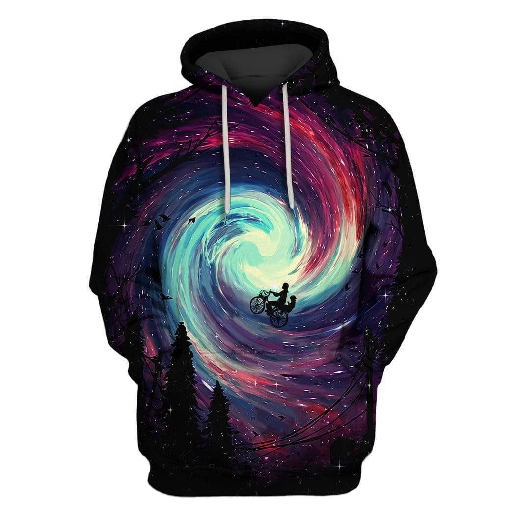 Traveling To Space Custom T-shirt - Hoodies Apparel HD-GH20073 3D Custom Fleece Hoodies Hoodie S 