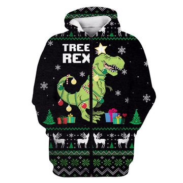 Gearhumans Tree Rex Custom T-shirt - Hoodies Apparel