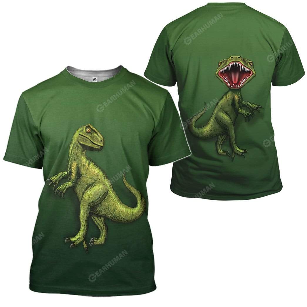 Trex Dinosaur T-Shirts Hoodies Apparel HD-QM2611191 3D Custom Fleece Hoodies 