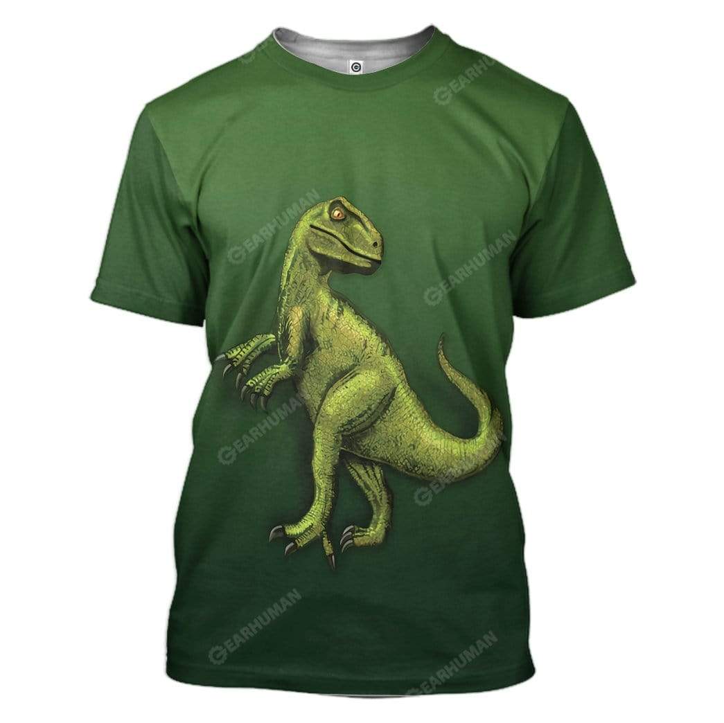 Trex Dinosaur T-Shirts Hoodies Apparel HD-QM2611191 3D Custom Fleece Hoodies T-Shirt S 