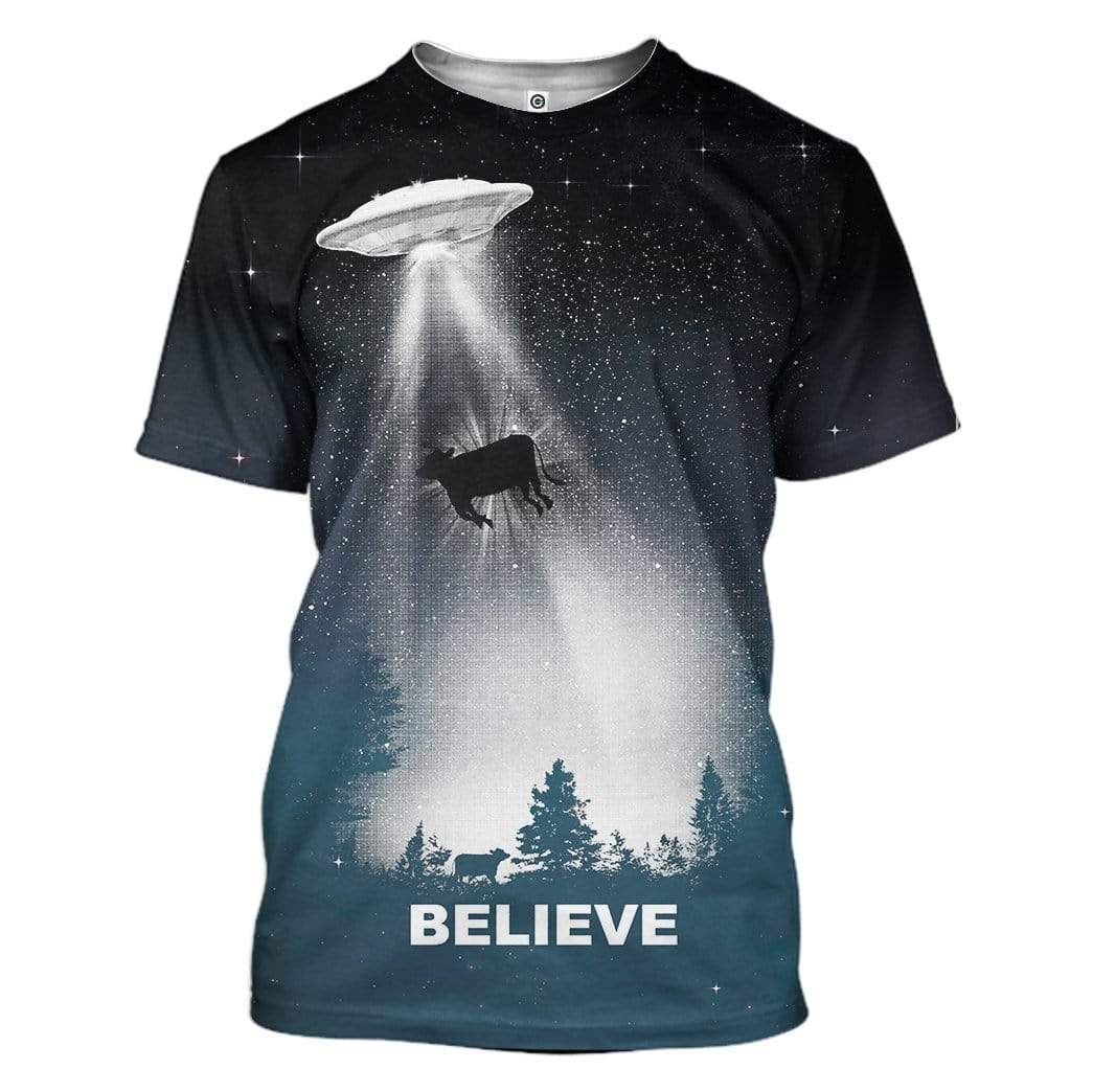 UFO Beliveve Custom T-Shirts Hoodies Apparel HD-QM3101203 3D Custom Fleece Hoodies T-Shirt S 